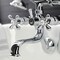 Kingston Brass KS229C Tub Wall Mount Clawfoot Tub Faucet with Hand Shower, Polished Chrome KS229C - alternate 4